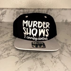 Murder shows and comfy clothes snap back hat unisex
